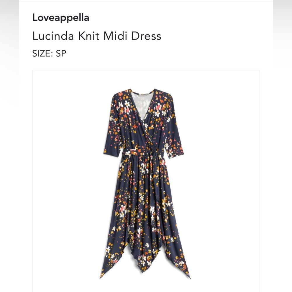 Loveapella Petite Small Asymmetrical Dress